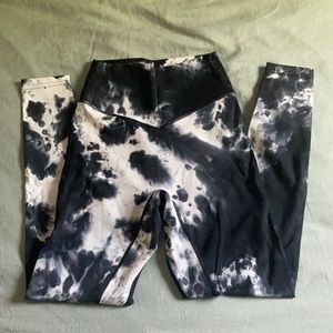 Size small black/white tie dye cloud pants from BA